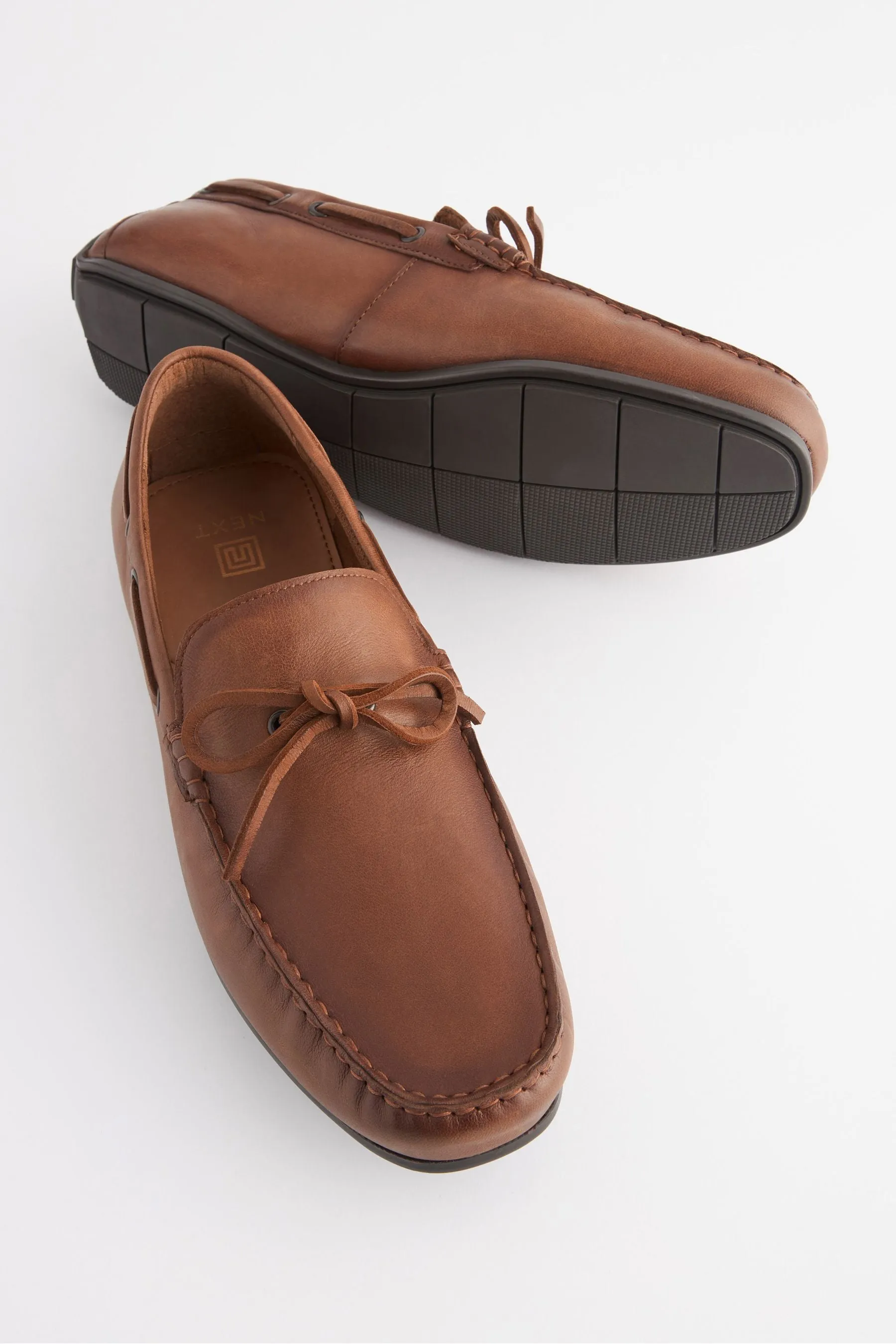 Marrone chiaro   - Scarpe da guida in pelle